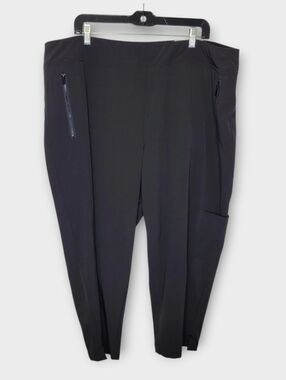 Chicos Zenergy Cropped Cargo Pants US 20 Size 4 Black NEW